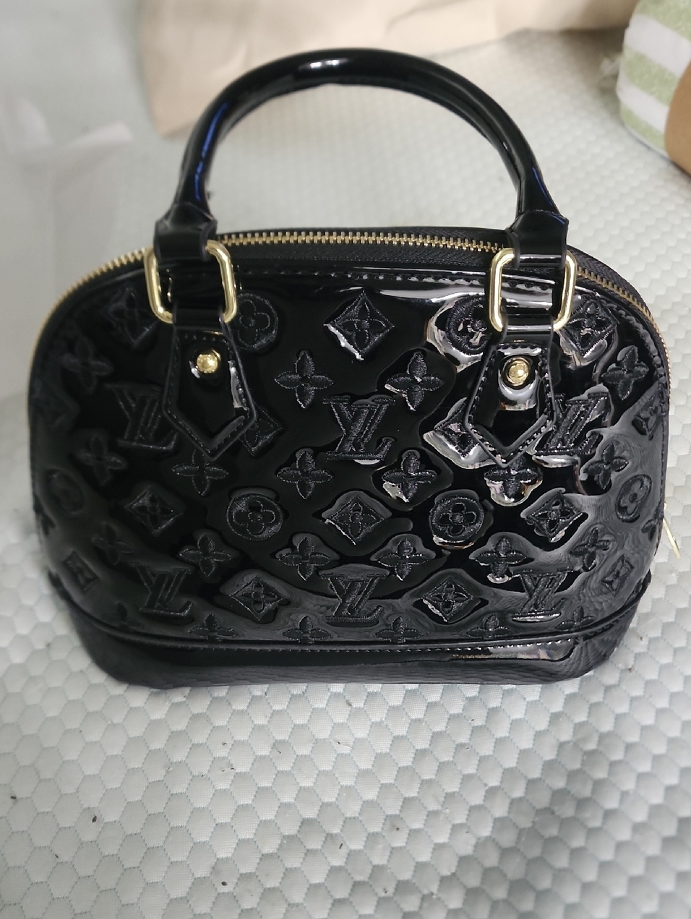 Black ALMA BAG with Wallet